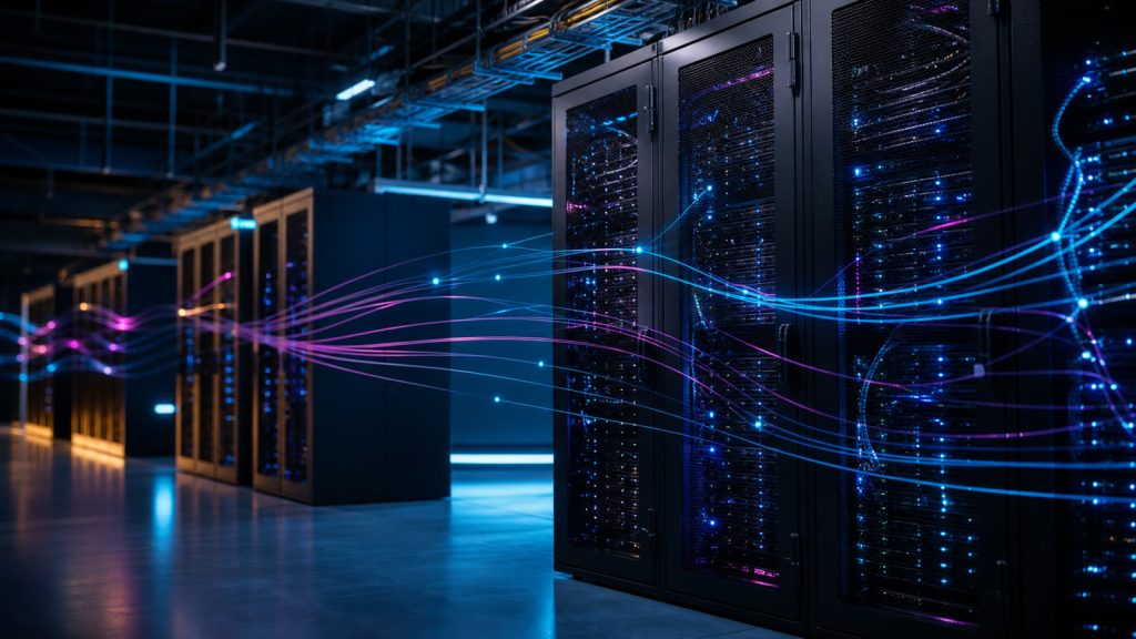 Centro de datos moderno para hosting y servidores dedicados en 2026